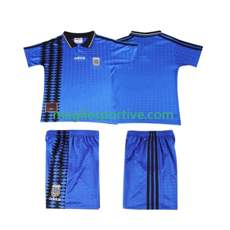 Completo Calcio Argentina Retro Bambino Divisa Trasferta 1994